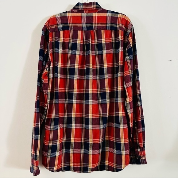 Gap Men's standard Fit - Plaid Flannel  Long Sleeve 100% Cotton Size Medium - Picture 2 of 7